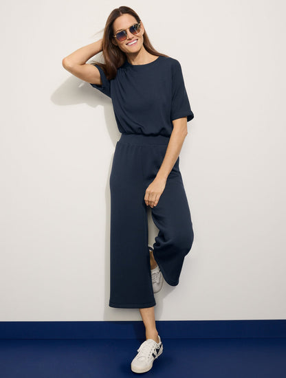AIRKNIT STRETCH CREWNECK JUMPSUIT