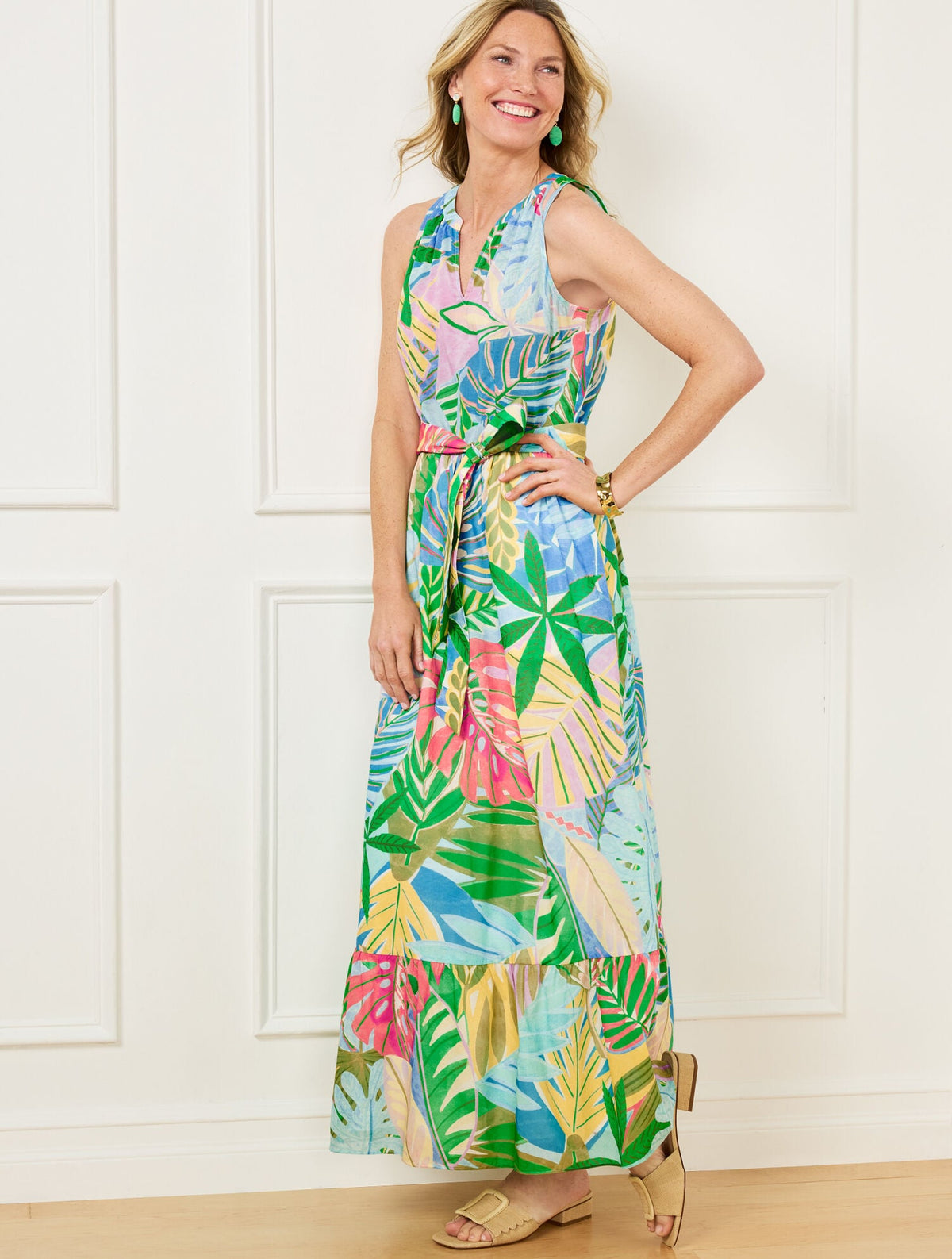 FIT & FLARE DRESS - PARADISE FOLIAGE