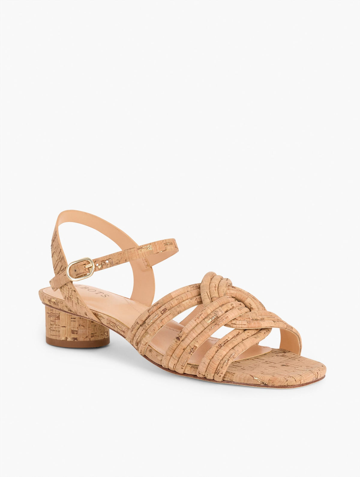 ADINA CORK BLOCK HEEL SANDALS