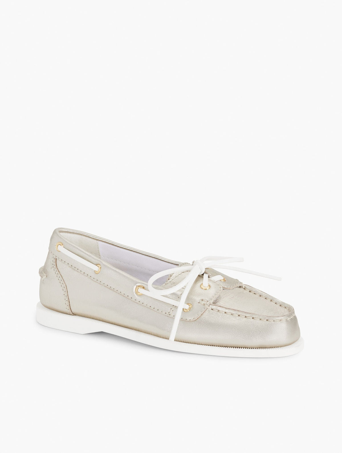 FINLEY METALLIC NAPPA BOAT SHOES