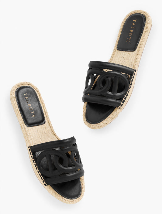 ILYSSA LINKS NAPPA ESPADRILLE SLIDES