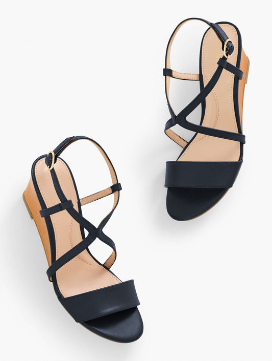 ROYCE NAPPA WEDGE SANDALS