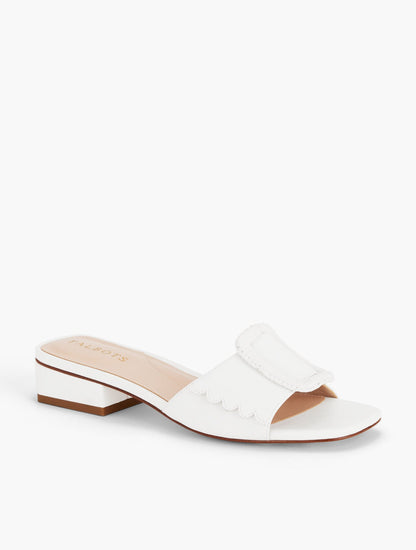 VIV BUCKLE SOFT NAPPA SLIDES