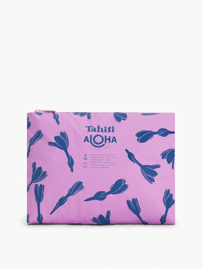 ALOHA COLLECTION MID SHELL LEI REVERSIBLE POUCH