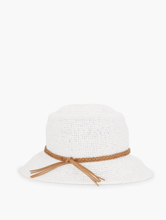 STRAW BUCKET HAT