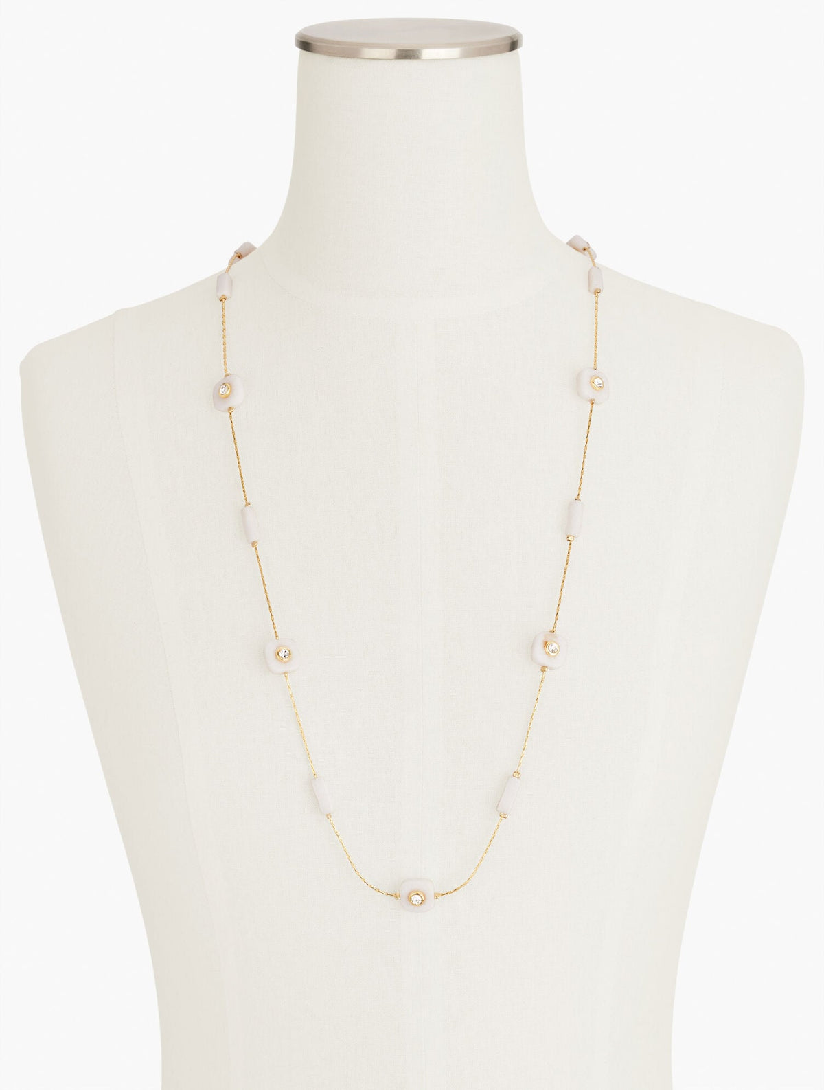 FLOATING GEO STONES CONVERTIBLE NECKLACE