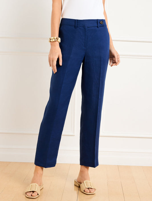 STRAIGHT LEG LUXE IRISH LINEN PANTS