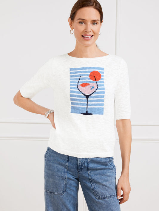 BOATNECK PULLOVER - COCKTAIL