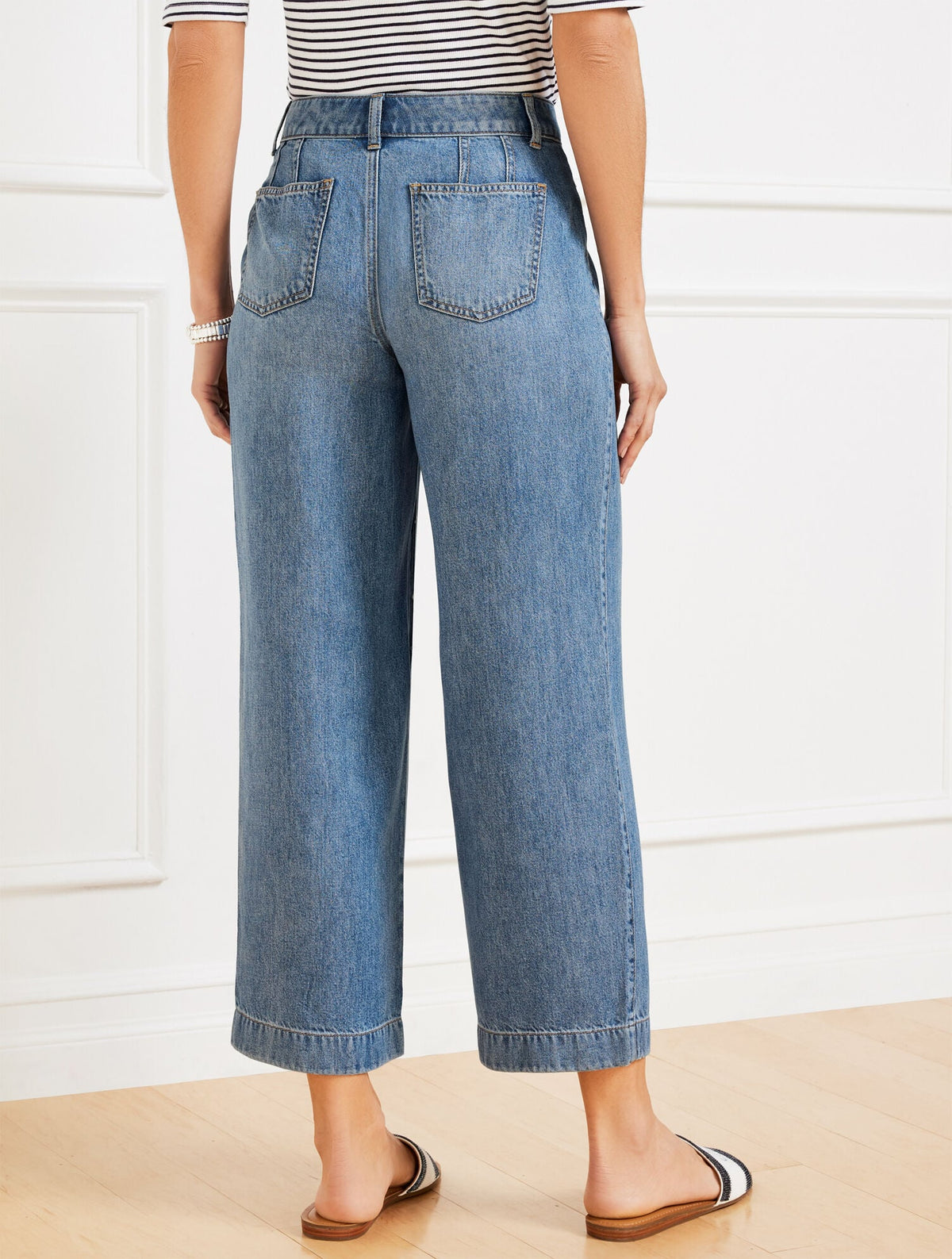 WIDE CROP JEANS - ELLA WASH