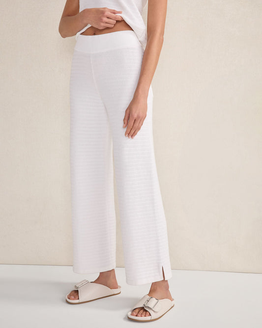 ORGANIC COTTON LINEAR STITCH STRAIGHT LEG PANTS