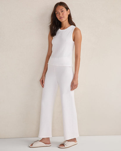 ORGANIC COTTON LINEAR STITCH STRAIGHT LEG PANTS