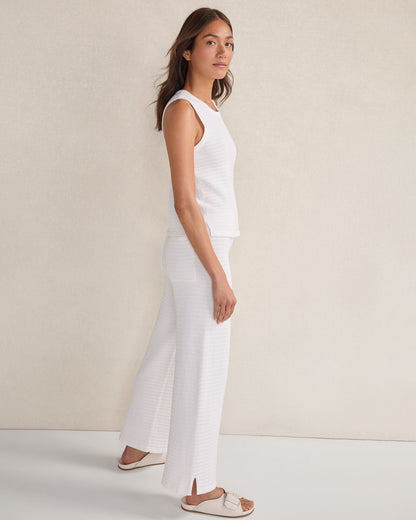 ORGANIC COTTON LINEAR STITCH STRAIGHT LEG PANTS