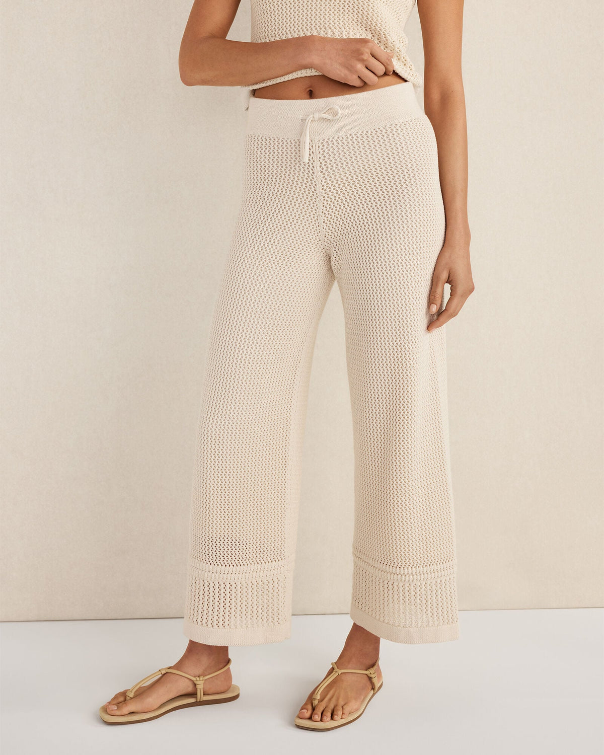 ORGANIC COTTON MIXED STITCH PANTS