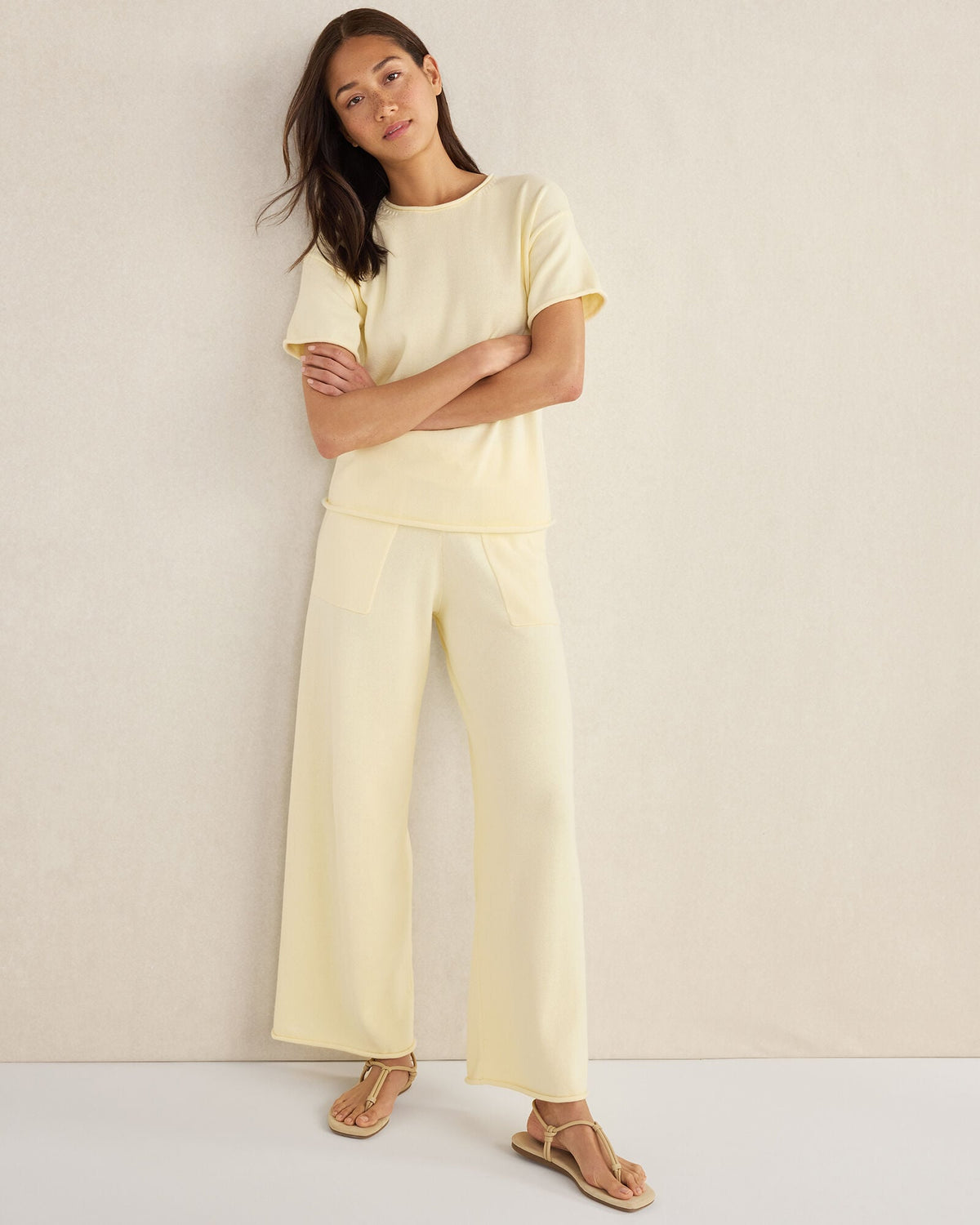 ORGANIC COTTON KNIT PANTS