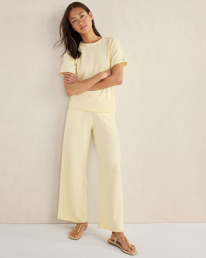 ORGANIC COTTON KNIT PANTS