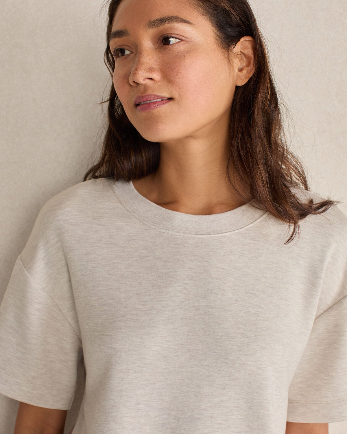 SOFT KNIT TIE-FRONT SHORT SLEEVE TOP