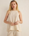 IVORY/BLACK DOBBY STRIPE