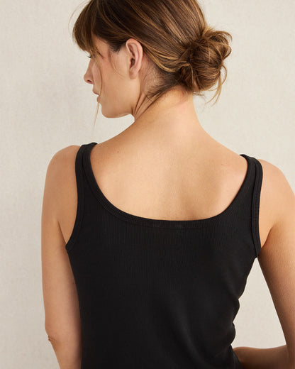 ORGANIC COTTON RIB KNIT TANK