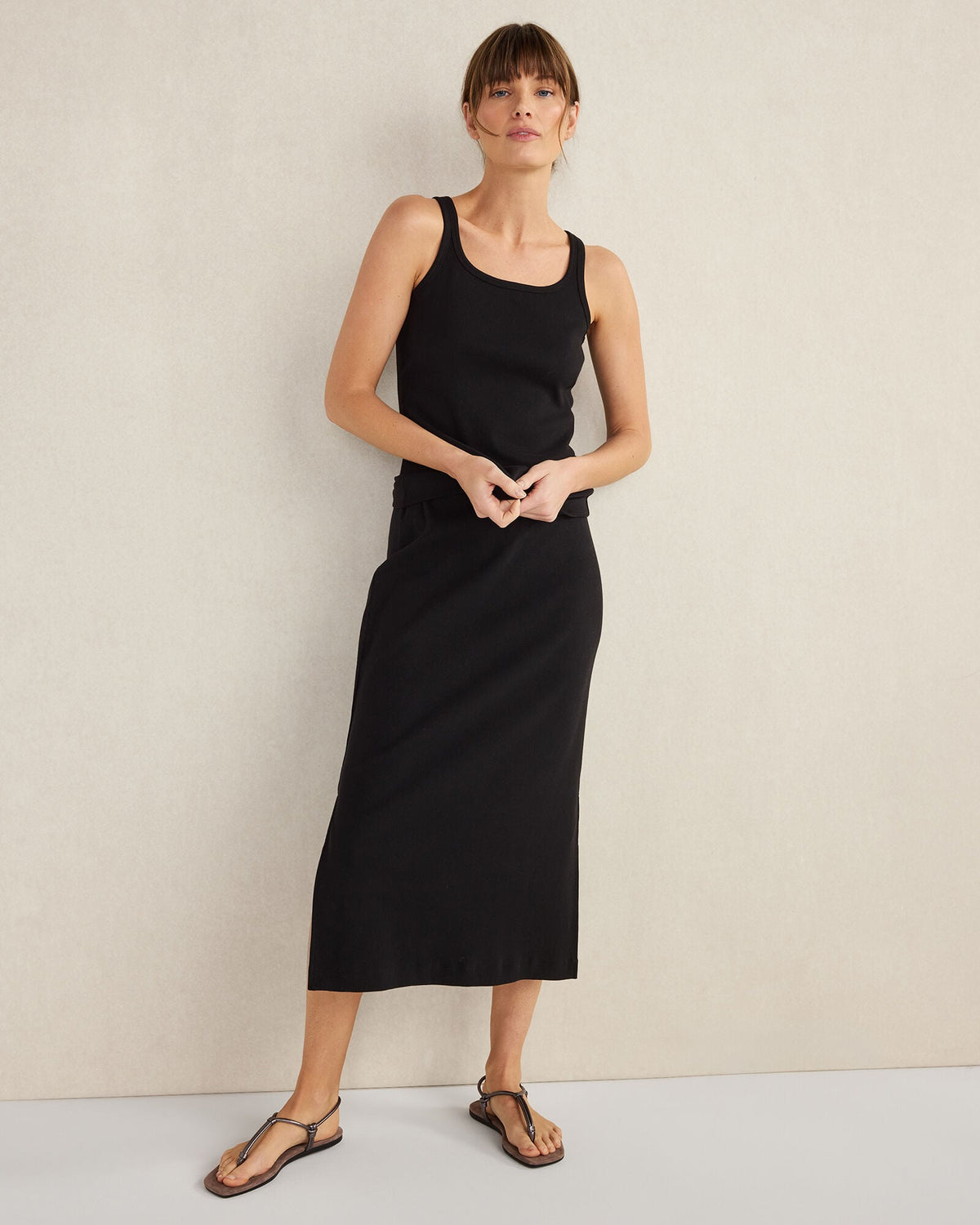 ORGANIC COTTON RIB KNIT TANK
