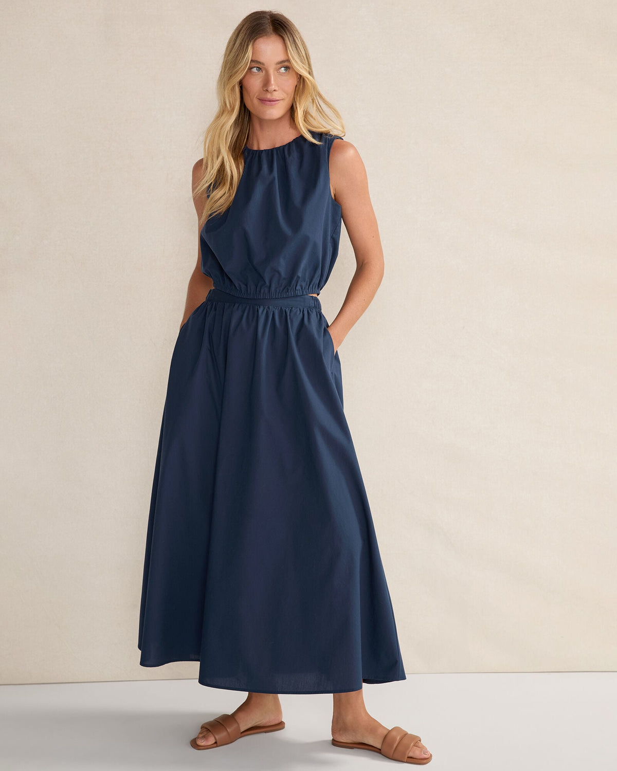 ORGANIC COTTON POPLIN BUBBLE TOP