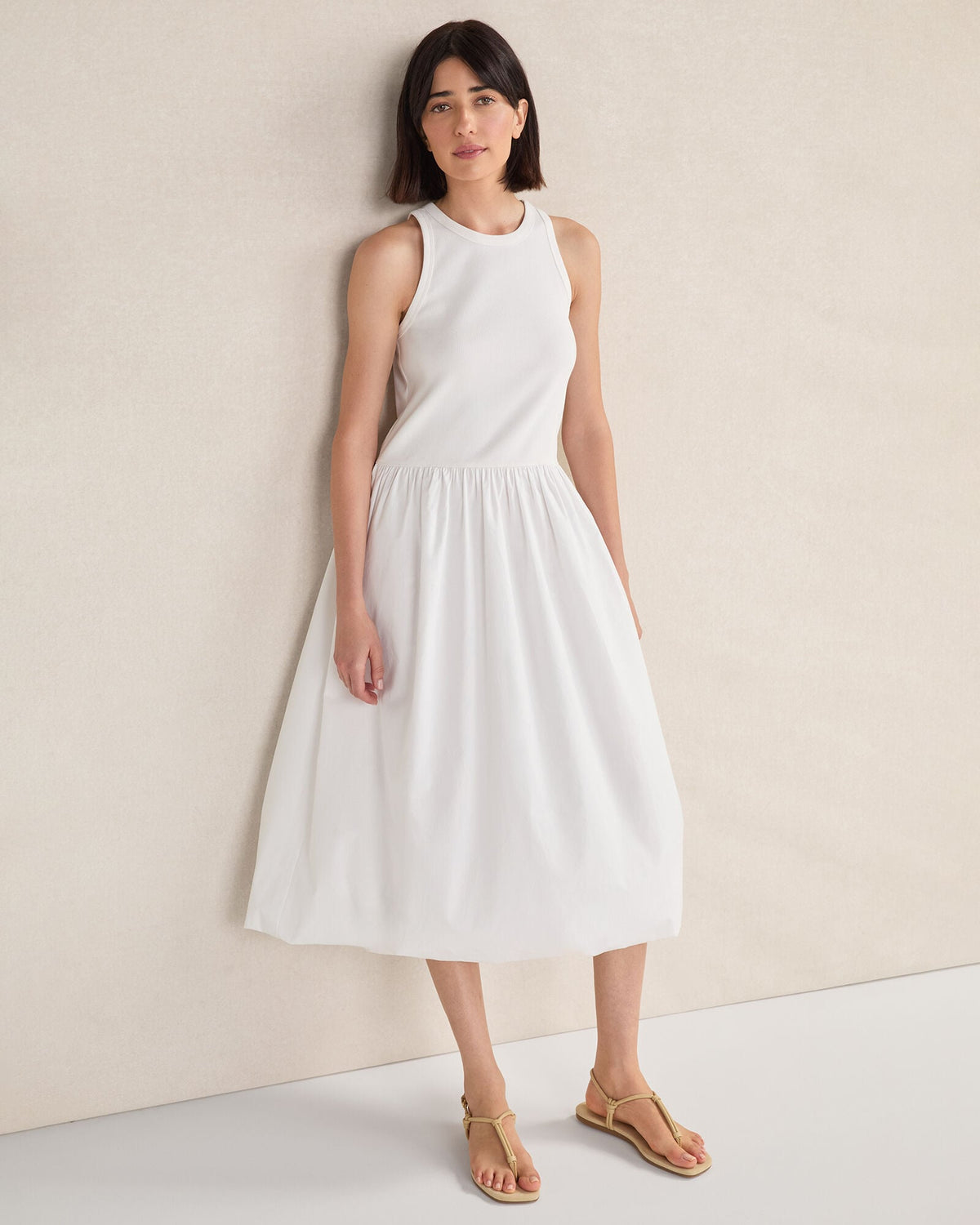 ORGANIC COTTON DROP WAIST BUBBLE DRESS