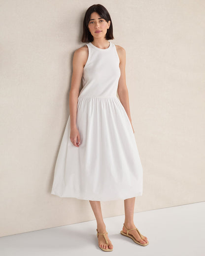 ORGANIC COTTON DROP WAIST BUBBLE DRESS