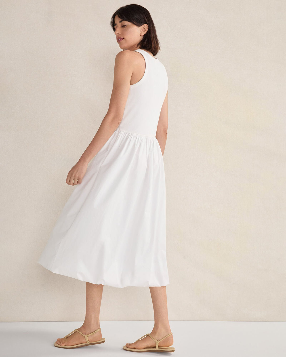 ORGANIC COTTON DROP WAIST BUBBLE DRESS