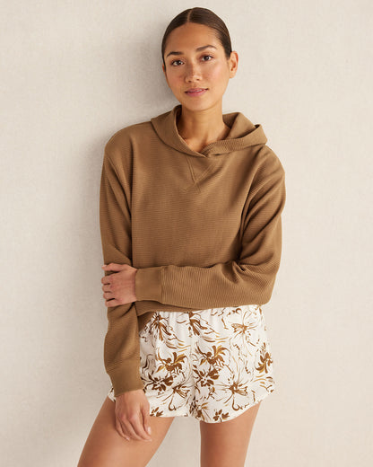 WASHABLE SILK TROPICAL BLOOMS SLEEP SHORTS