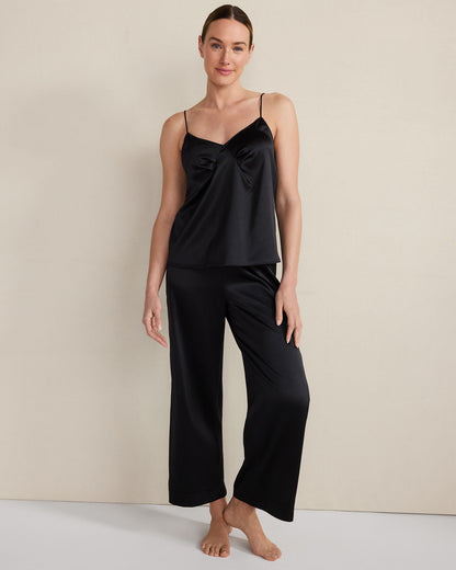 WASHABLE SILK PLEATED CAMI