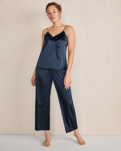 WASHABLE SILK PLEATED CAMI