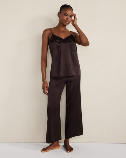 WASHABLE SILK PLEATED CAMI