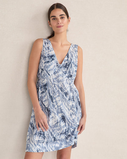 ORGANIC COTTON POPLIN TIE DYE CHEMISE