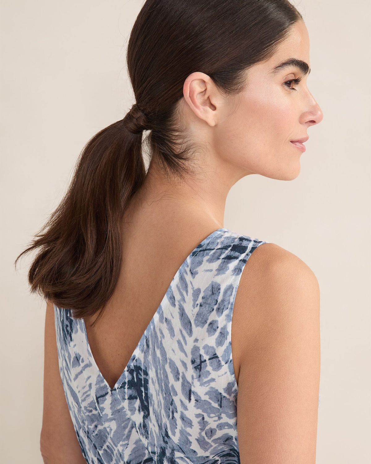 ORGANIC COTTON POPLIN TIE DYE CHEMISE