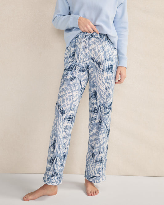 ORGANIC COTTON POPLIN TIE DYE SLEEP PANTS