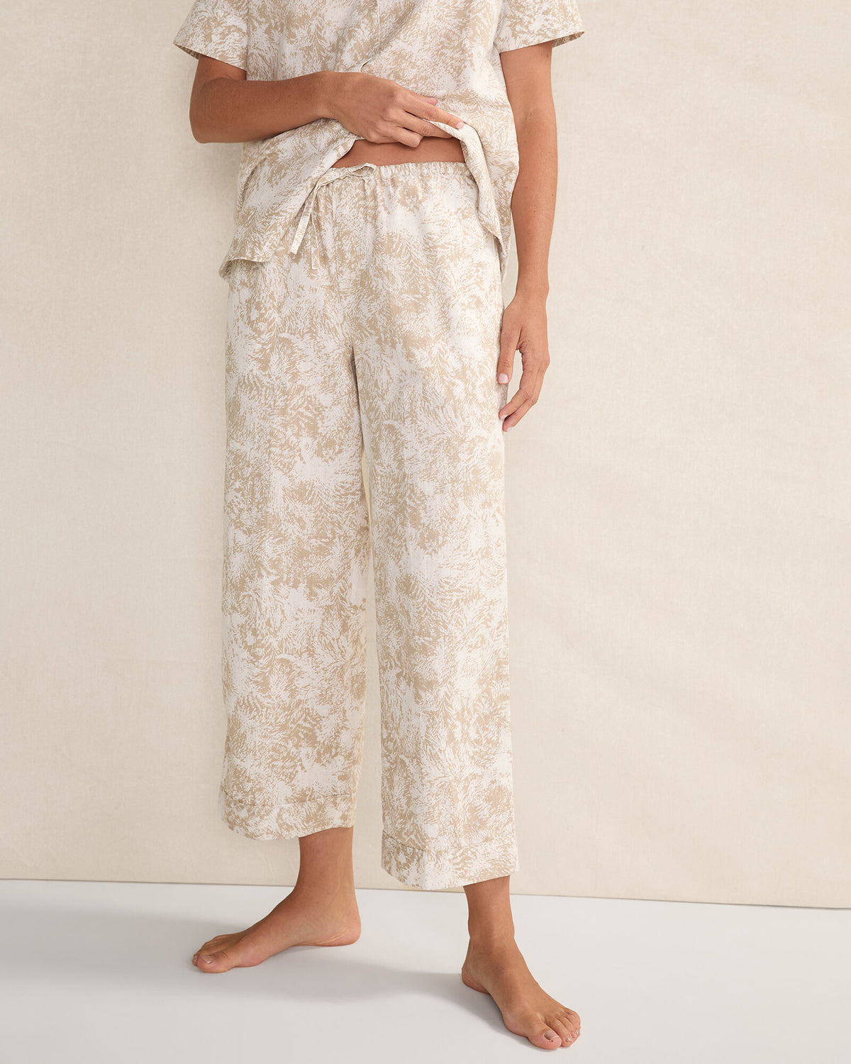 ORGANIC COTTON LINEN SERENE BOTANICALS SLEEP PANTS