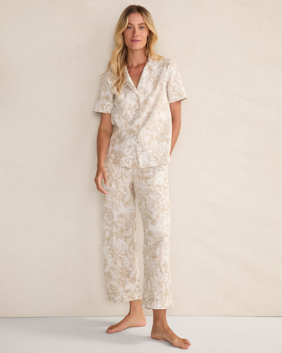 ORGANIC COTTON LINEN SERENE BOTANICALS SLEEP PANTS