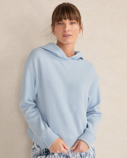 ORGANIC COTTON WAFFLE HOODIE