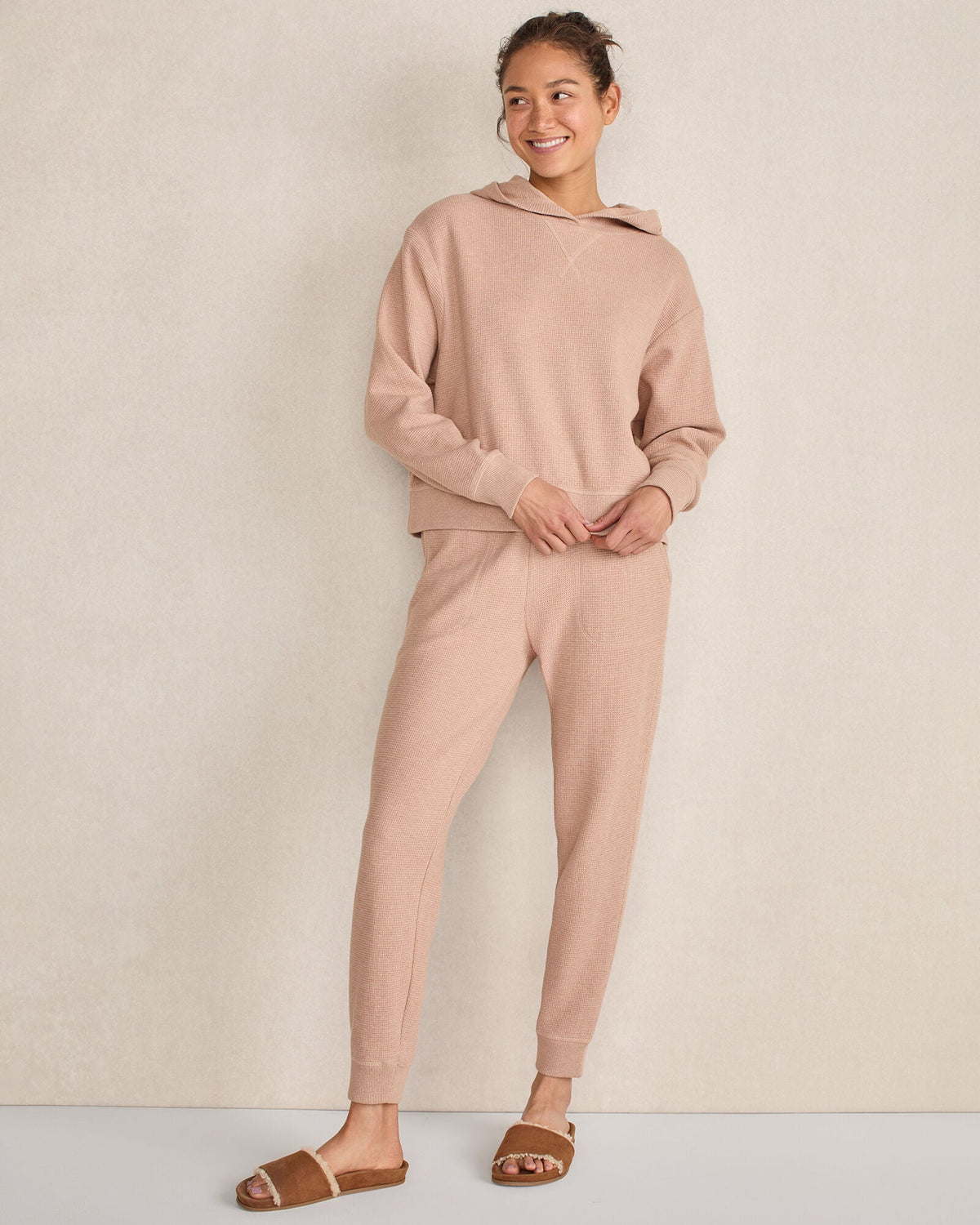 ORGANIC COTTON WAFFLE JOGGER