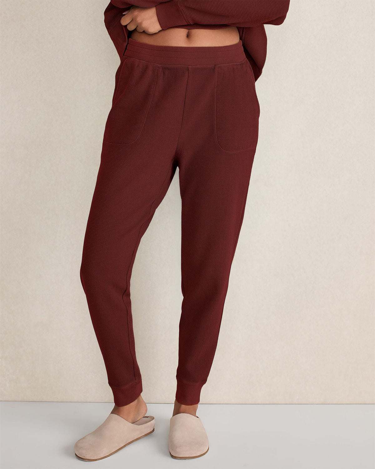 ORGANIC COTTON WAFFLE JOGGER