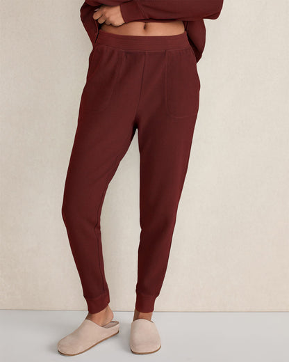 ORGANIC COTTON WAFFLE JOGGER