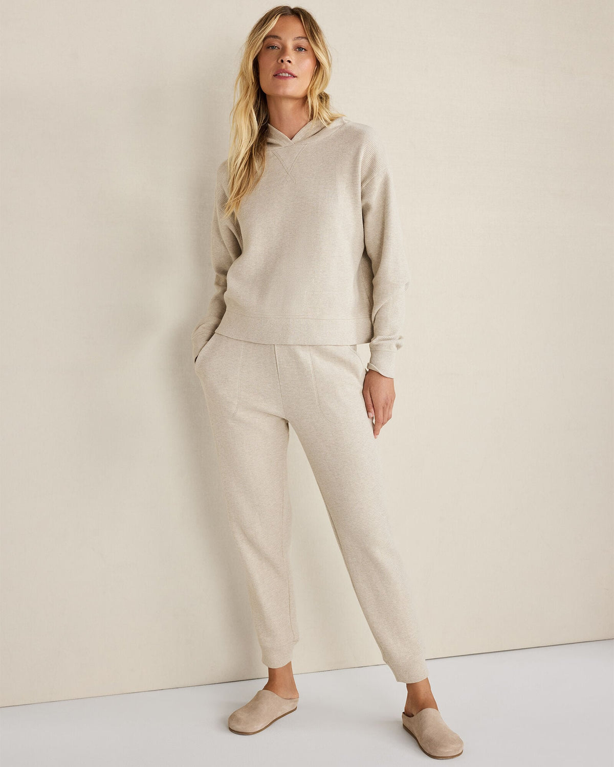 ORGANIC COTTON WAFFLE JOGGER