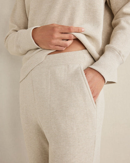 ORGANIC COTTON WAFFLE JOGGER