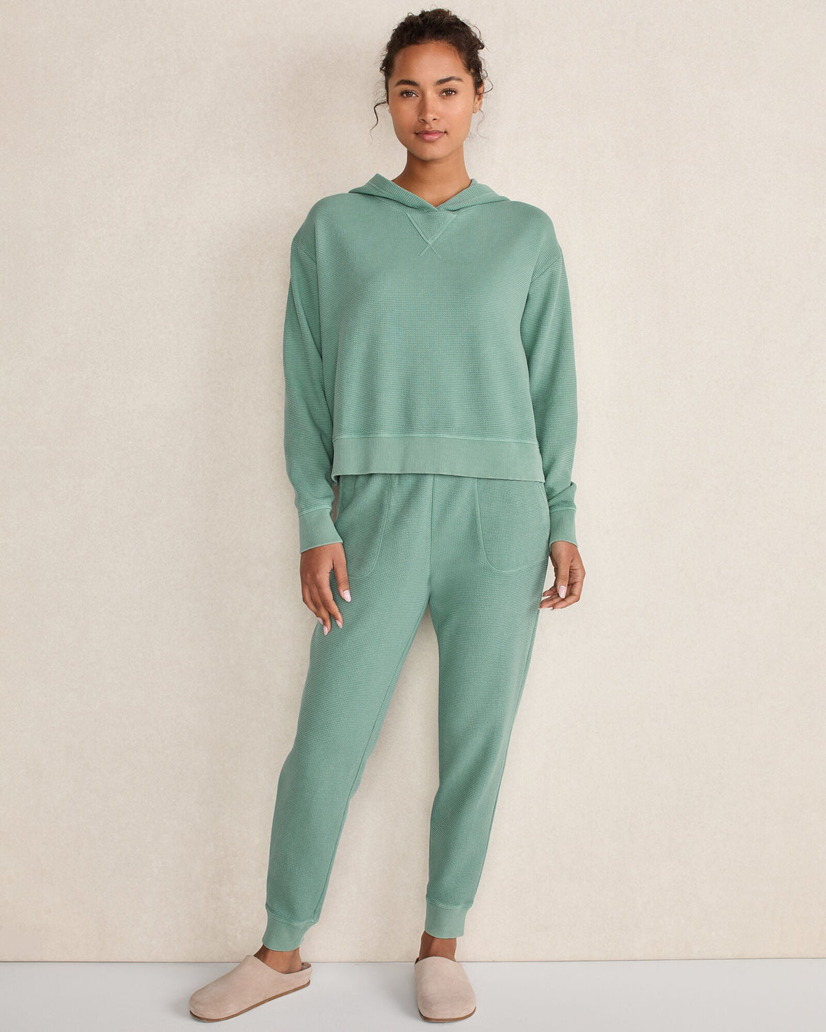 ORGANIC COTTON WAFFLE JOGGER