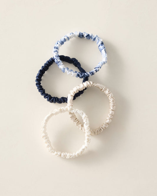 WASHABLE SILK HAIR TIES — TIE DYE MULTI
