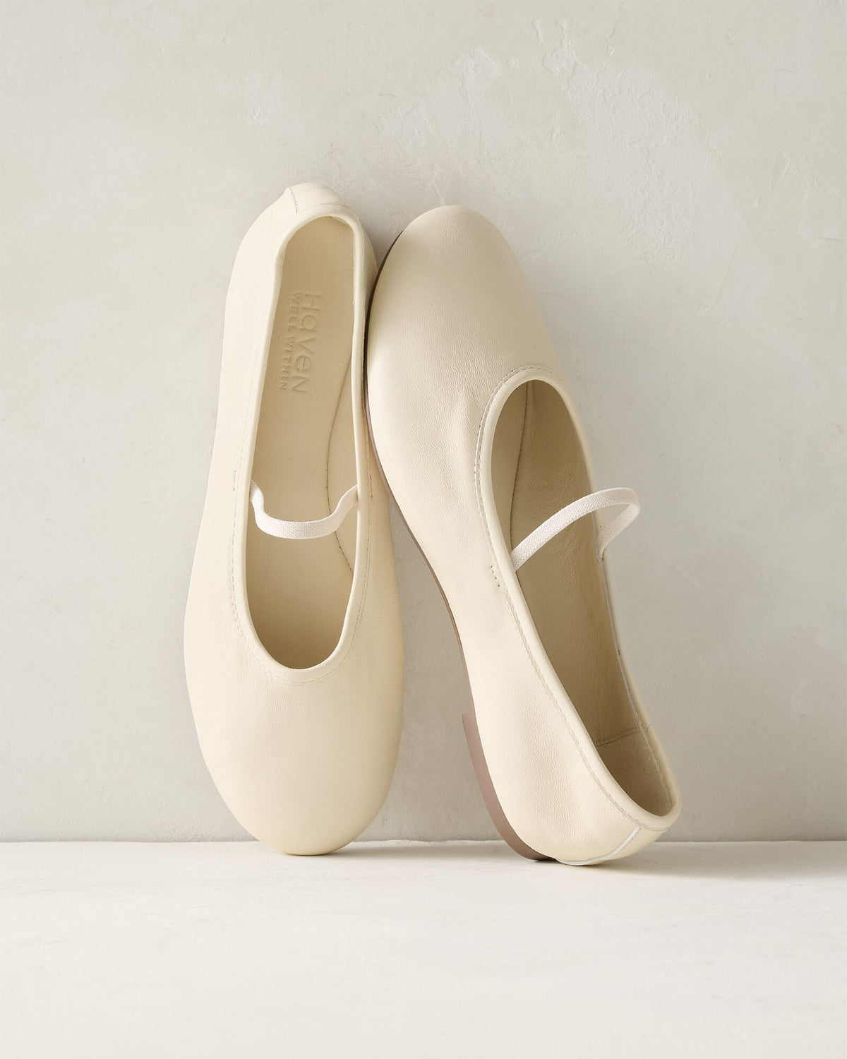 LEATHER MARY JANE BALLET FLATS