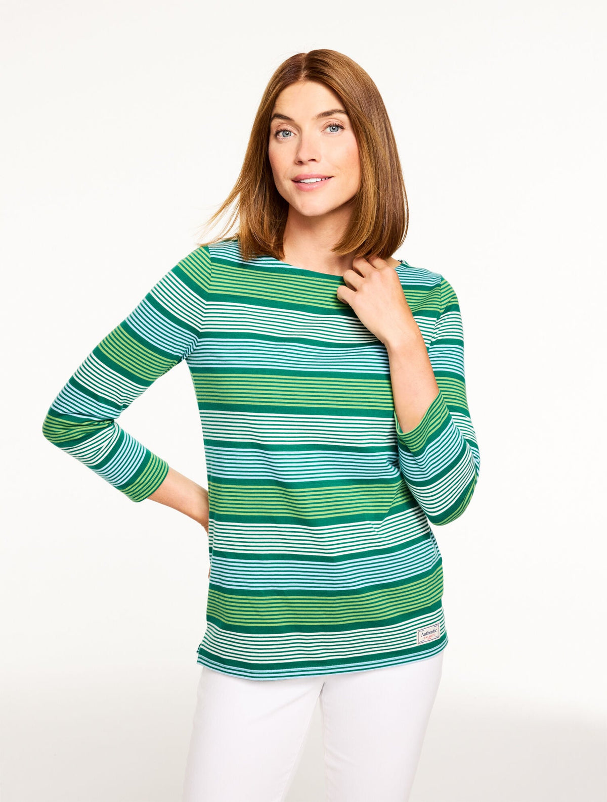AUTHENTIC TALBOTS TEE - HONEY STRIPE