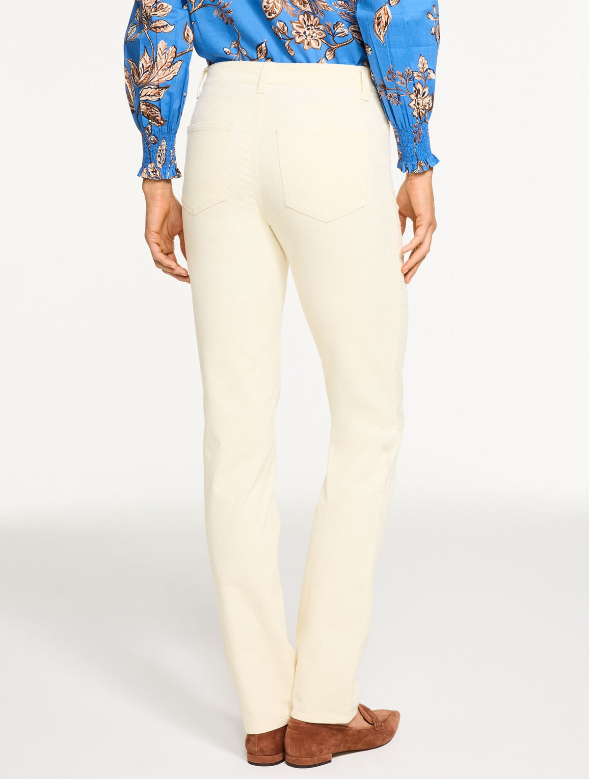 STRAIGHT LEG STRETCH CORDUROY PANTS