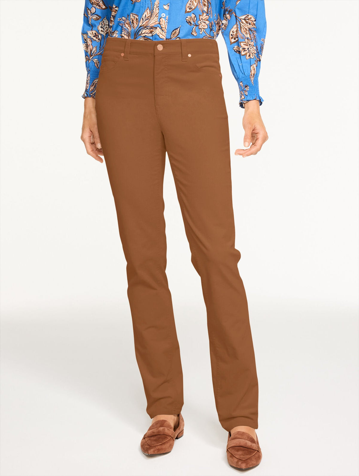 STRAIGHT LEG STRETCH CORDUROY PANTS