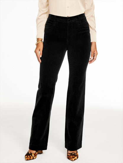 FLARE LEG STRETCH CORDUROY PANTS