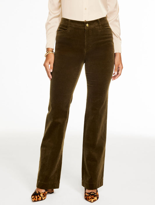 FLARE LEG STRETCH CORDUROY PANTS